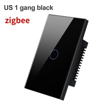 Interruptor Zigbee Tuya 1 Tecla Preto Sem Neutro